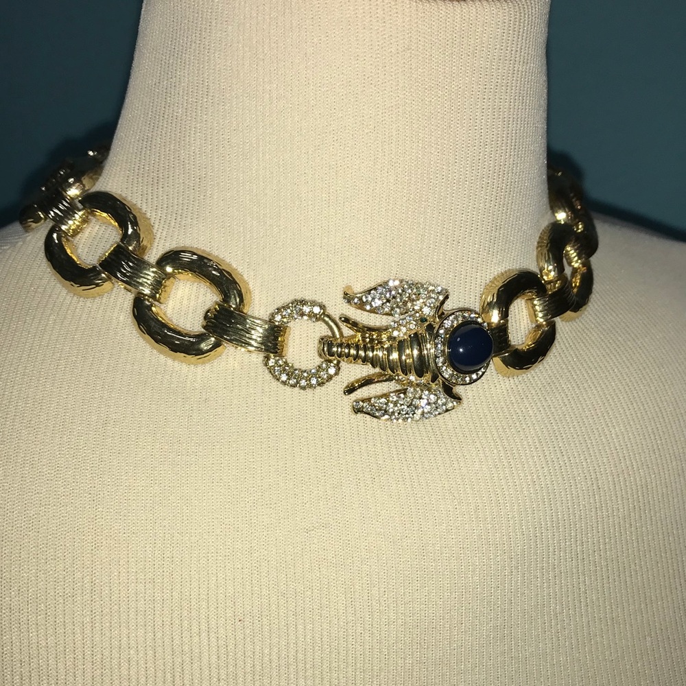 Elephant Chain Link Choker Necklace